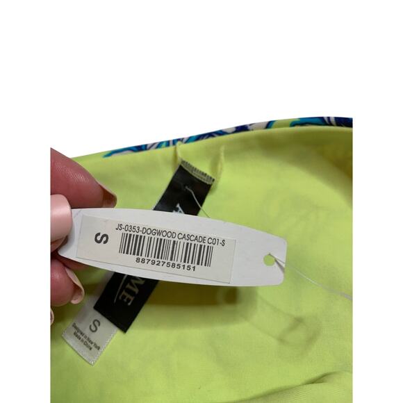 Adore Me Women's Blue And Green Floral Swim Bikini Bottom Size Small S - NWT - Picture 4 of 5